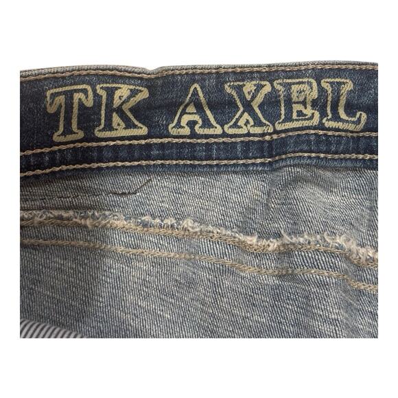 TK Axel Slim Boot Stretch Jeans Men's Size 34X30 Medium Wash Western Cowboy - Picture 3 of 9